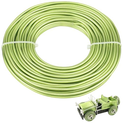 9 Gauge Aluminum Craft Wire, 52.5FT Bendable Armature Wire for Sculpting, Jewelry Making, DIY Crafting, Doll Making, Modelling, Bonsai Training(Neon Green) - color: Neon Green