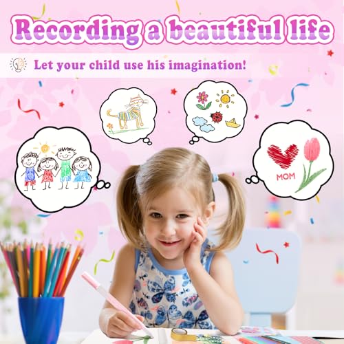 Nsrzua DIY Journal Kit for Girls,Toys for Ages 8-14 and Birthday Gifts for Girls. - color: purple