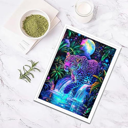 XUCNWL Diamond Art Kits for Adults, Leopard Diamond Painting - color: Leopard, size: 11.8x15.7in(30x40cm)