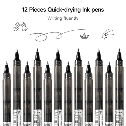 Black Fine Point Gel Pens 24Pcs 0.5mm Gel Ballpoint Pens Black Liquid Ink Pens No Smear No Bleed, Smooth Writing Pen for Journaling Note Taking Drawing Sketching Coloring Office School Supplies - color: 24 Black