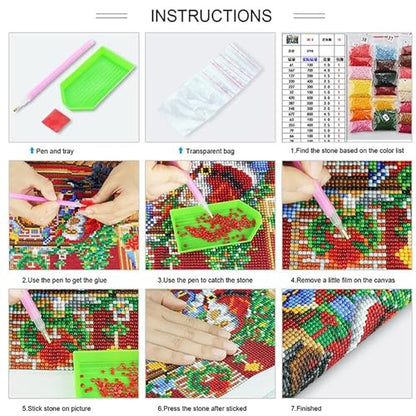 Ohhvvow Jesus Diamond Art Painting Kits for Adults, Full Drill Faith Diamond Dots Paintings for Beginners Round 5D Paint with Diamonds Pictures Gem Art Painting Kits DIY Crafts 12x16 Inch - color: Jesus B