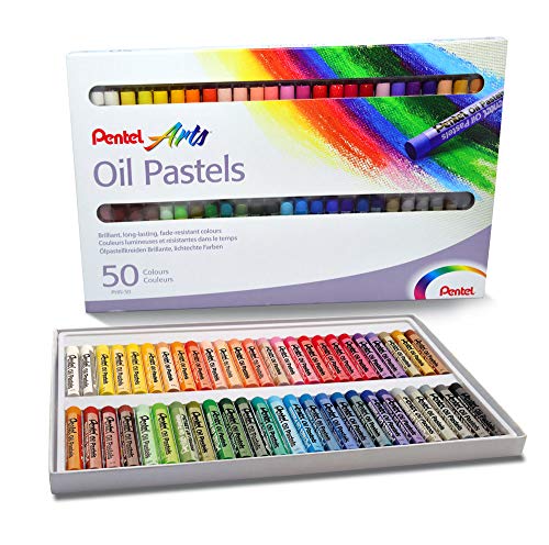Pentel Oil Pastels - Set 50 - size: 50 Count (Pack of 1)