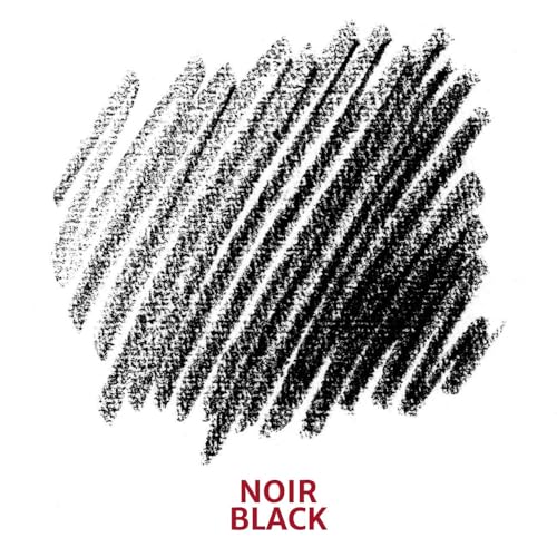 Conté à Paris 12 Count 2B Sketching Crayons Set, Black | Extra Dark Mark Making, Rich Tonal Range, Excellent For Dramatic Contrast, Figure Studies And Rendering - style: 12 Count - Black 2B