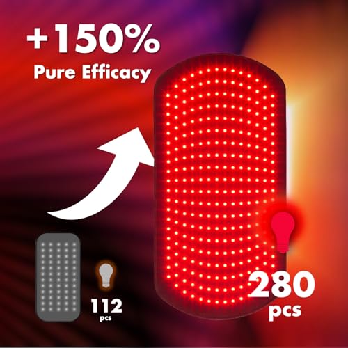 ALLOLO Red Light Therapy for Body, 3 in 1 LEDs Red Light Therapy Belt with Timer Remote Control, 660nm 850nm Infrared Light Therapy Pad for Body Waist Shoulder Knee, 27.6" x 13.9" Large Area - size: 27.6"*13.9"