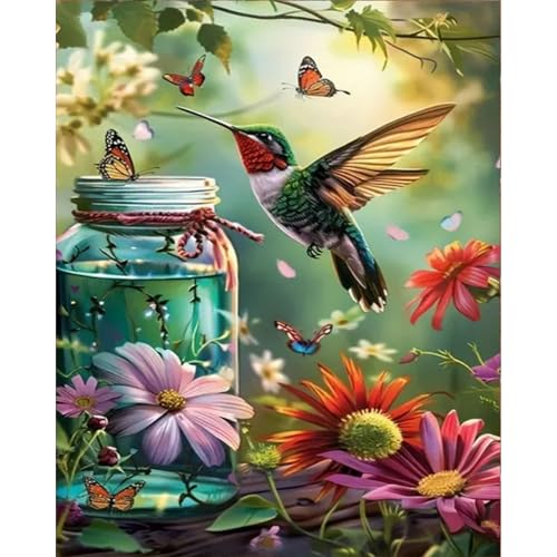 Arttoplus Hummingbird Paint by Numbers Kit for Adults Beginner 16x20 inch - color: MT21175-US