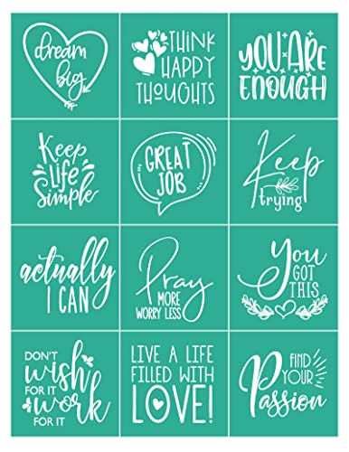 Silk Screen Stencils Self Adhesive Reusable Mesh Printing Stencil for Painting on Wood Fabric Chalkboard Home Decor - color: dream big