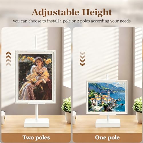 18'' Adjustable Tabletop Easel Stand, White Easel for Display - color: White, size: 18inch