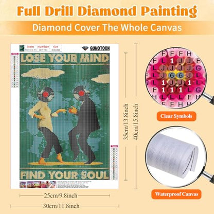 GUMITOON Diamond Art Kits for Adults-Pink Bow Full Drill Diamond Dots Paintings for Beginners, Round 5D Paint with Diamonds Pictures Gem Art Painting Kits DIY Crafts Kits 12"x16" QCY-149 - color: QCY-163