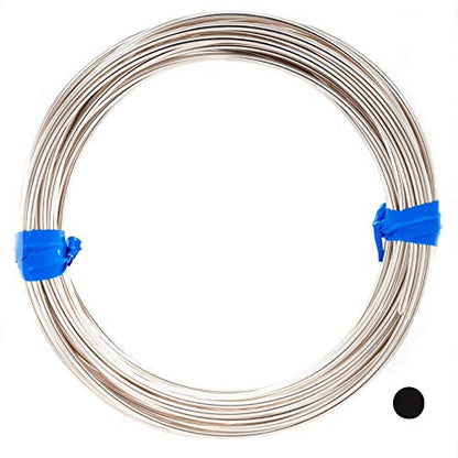 CRAFT WIRE 16 Gauge, 925 Sterling Silver Wire (Round) Dead Soft Made in USA - 1 Ounce (7.5FT) | Sterling Silver Wire for Jewelry Making, Wire Wrapping, Solid 925 Sterling Silver, High Quality Made in USA - size: 16 Gauge, style: 1 Ounce