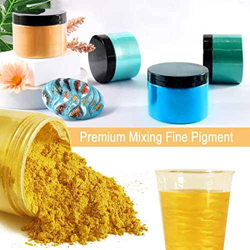 Ceya Mica Powder,5.3oz/150g Lemon Yellow Pearlescent Effect Pigment Powder - color: E-Lemon Yellow