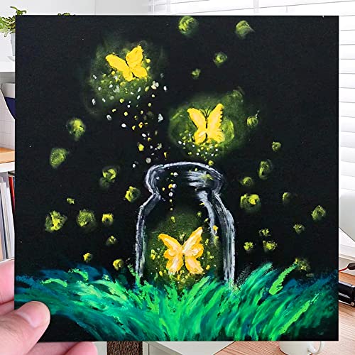 4.9x4.9 Inches Black Paper Sketchbook,30Sheets Tearable Small Sketchbook | 110LB / 180 GSM Premium Heavyweight Paper Sketchbook,Art Sketch Book for Pencil, Pastel, Gel Pen, Charcoal, Metallic Marker - color: 1-4.9x4.9 inch-180gsm-blcak paper