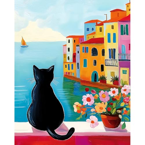 Natuyalo Paint by Numbers Kit for Adults Beginner Color 04 Frameless DIY Acrylic Painting for Home Wall Decor 16x20 inch - color: Color-04
