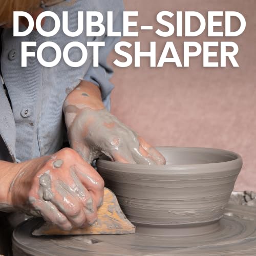 Byllstore Triangle Pottery Ribs | 2 Foot Shaper Tools | Solid Beech Wood | 2-Pack - color: 2 Pack | Triangle Pottery Ribs