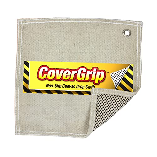 Quick Drop 8 oz Canvas Safety Drop Cloth, 3.5' x 4' - size: 3.5’ x 4’, style: 8 oz