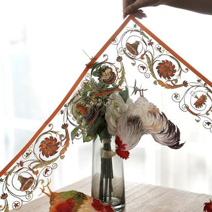 Clear Table Cover Protector Rooster Vinyl Table Cloth, 52"x70" | Dining Room, Kitchen Meals, Tabletop Protection, Easy Cleanup, Brunch, Parties, Holiday Gatherings, Everyday Use - color: Roosters, size: 52" x 70" (Rectangular)