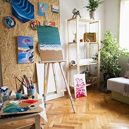 Stretched Canvas, 9x12 Inch Set of 8, Primed White | 100% Cotton Artist Canvas Boards for Painting, Acrylic Pouring, Oil Paint Dry & Wet Art Media - color: White, size: 9"x12"