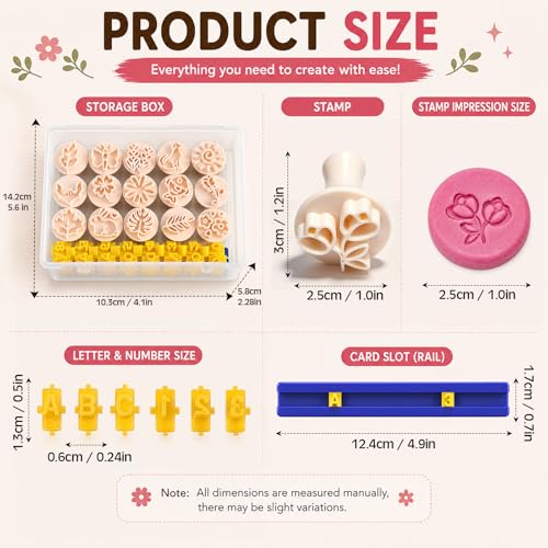 Pottery Stamps for Clay, 30 Pcs Polymer Clay Molds Set with 72 Character Letter Stamps, Floral Leaf Animal Stamp for Pottery, Ceramic, Cookie & Jewelry Making, Storage Box & Drawstring Bag - style: Classic