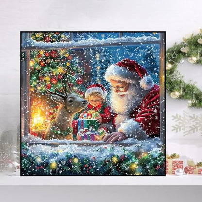 HHMATITS Christmas Diamond Art Kits for Adults 14X14IN - color: Christmas-6