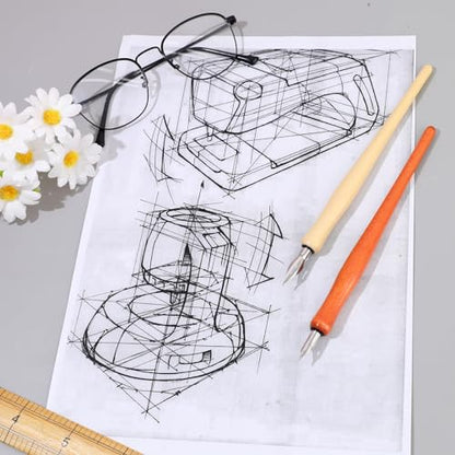 Piriuuo 14 Pcs Dip Pen Set Nib Pen Holder Comic Pen Nib Set G Pen Ink Nib Calligraphy Pen Nibs Wooden Drawing Pen Holder with Stainless Steel Pen Nibs Dip Pens for Writing, Painting, Signing