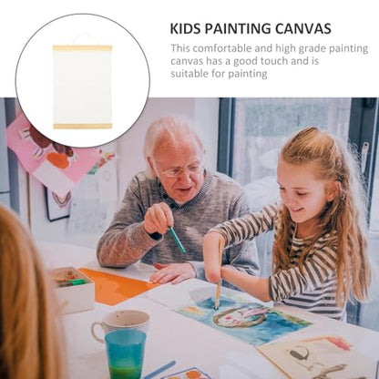 FAVOMOTO Ornament Frame White Blank Cotton Canvas Panels 3Pcs Wooden Framed Artist Canvas Board with Hanging Rope DIY Arts Accessory for Painting Acrylic Pouring Oil Paint Ornament Frames (Pack of 2) - size: 11.79 inches x 8.25 inches (Pack of 2)