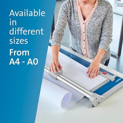 Dahle 552 Professional Rotary Trimmer, 20" Cut Length, 20 Sheet Capacity, Self-Sharpening, Dual Guide Bar, Automatic Clamp, German Engineered Paper Cutter - size: 20" Cut Length
