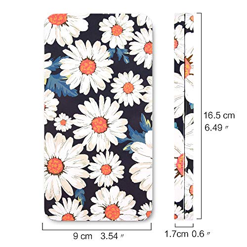 qianshan 40Pcs Empty Half Pans Watercolor Tin Palette with Magnetic Stripe | Travel Tin Palette Case,Portable Artist Paints Half Pan Kits,DIY Watercolor Oils Acrylics Painting Drawing Daisy - color: Daisy