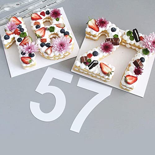 16 Inch Large Number Stencils - Reusable Plastic Digital Stencils for Cake, Address, Painting - size: 16 Inch