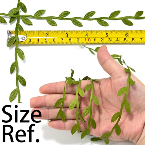 273FT Artificial Leaf Ribbon, Vines Leaves String Trim Botanical Greenery - for Baby Shower, Spring Wedding, Jungle Wild Home Party Decor, Balloon Garland, Wreaths & DIY Craft