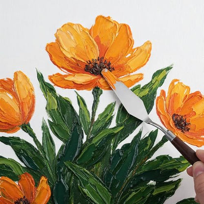 7Pcs Spatula Palette Knife Painting Knife Set Stainless Steel Drawing Scraper Painting Knives Pallet Knives Painting Accessories for oil, Canvas, Acrylic Painting