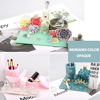 Opaque Epoxy Resin Pigment Liquid - 24 Morandi Pastel Colors UV Resin Dye Colorant