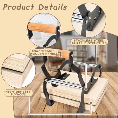 TOPOWN Linocut Printing Hand Lever Press Machine, Linocut Press Machine | A4, Black, For Linocut/Woodcut/Rubber Relief, Adjustable Print Thickness, Suitable for Beginners and Studios, Well-Built - color: Black
