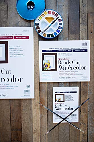 Strathmore Ready Cut W/C Sheets 8X10 140Lb Cp (Pack of 12) - color: Ready Cut, Cold Press, size: 8x10 (Pack of 12)
