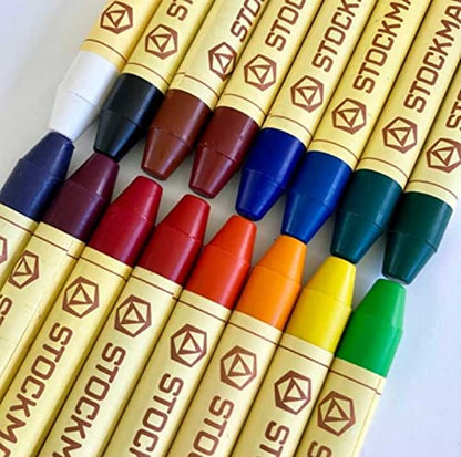 Stockmar Beeswax Stick Crayons – Set of 16 Artist-Grade Drawing Media, Non-Toxic Beeswax Crayons for Art Projects, Crafting, Walforf Art Supplies, Creative Drawing, Includes Storage Tin