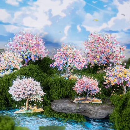 60 Pcs Holographic Floral Tree Stickers for Scrapbook Journaling - color: Flower Tree