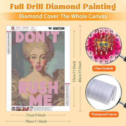 GUMITOON Diamond Art Kits for Adults-Pink Bow Full Drill Diamond Dots Paintings for Beginners, Round 5D Paint with Diamonds Pictures Gem Art Painting Kits DIY Crafts Kits 12"x16" QCY-149 - color: QCY-165