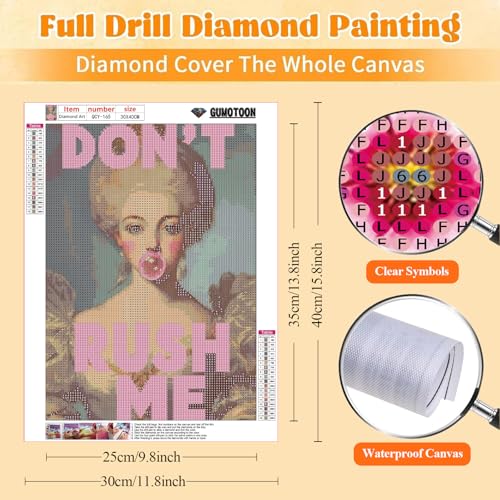 GUMITOON Diamond Art Kits for Adults-Pink Bow Full Drill Diamond Dots Paintings for Beginners, Round 5D Paint with Diamonds Pictures Gem Art Painting Kits DIY Crafts Kits 12"x16" QCY-149 - color: QCY-165