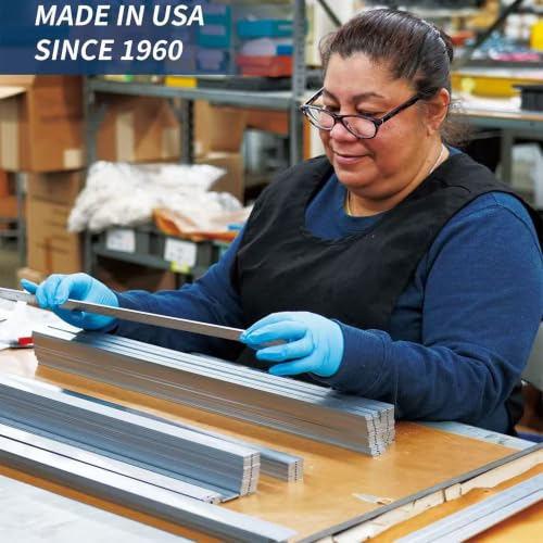 Made in USA 6" Metal Ruler, Flexible | 3R Graduation, Precision Measuring Tool - color: silver, size: 6"
