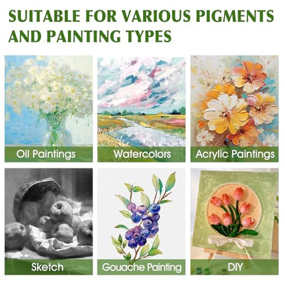 Stretched Canvas for Painting, Multi Size 11x14, 9x12, 8x10, 5x7, 4x4(4 of Each), 20 Packs Primed Blank Canvases, Very Good for Beginners or Professionals. - size: Multisize 20 Pack