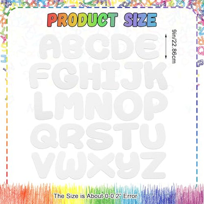 Colarr 26 Pcs 9 in Paintable Alphabet Letters A-Z for Back to School - style: Letter