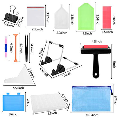 Ratukall A4 LED Light Pad for Diamond Art, USB Powered Light Board Kit | Adjustable Brightness Tracing Light Box with Diamond Painting Accessories & Tools, Includes Storage Case, Drill Pens & Stand - style: 01-A4 Light Pad Kit