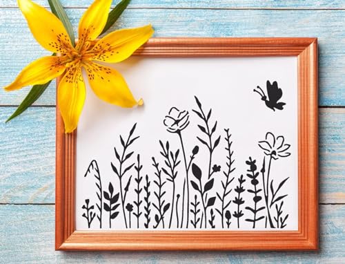 Large Flower Stencil 14inch Flower Stencils for Painting Floral Stencils - style: Flowers