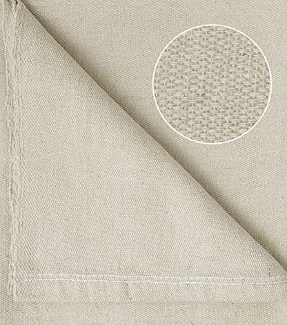Canvas Drop Cloth for Painting (Size 4x15 Feet - Pack of 2) Painters Drop Cloth for Painting, Furniture, Crutains & Floor Protection - All Purpose Thick Canvas tarp with Double Stitched Edges - size: 4x15 Feet - Pack of 2