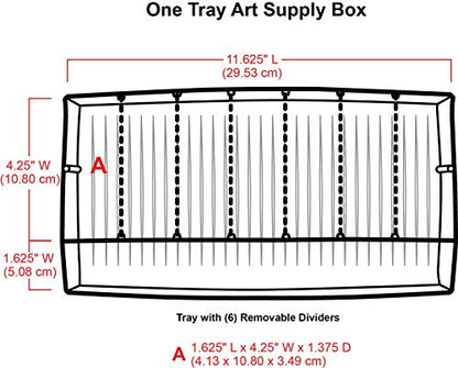 ArtBin 6891AG 1-Tray Art Supply Box, Portable Art & Craft Organizer with Lift-Up Tray, [1] Plastic Storage Case, Gray/Black - style: One Tray