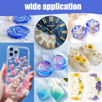 Epoxy Resin 32OZ Crystal Clear Epoxy Resin Kit for Art Crafts | Bubble Free Self Leveling Mix 1:1 Resin for Art Resin Casting Resin DIY Art Crafts - color: 32 OZ