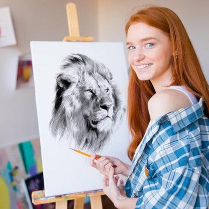 Stretched Canvas for Painting, Multi Size 11x14, 9x12, 8x10, 5x7, 4x4(4 of Each), 20 Packs Primed Blank Canvases, Very Good for Beginners or Professionals. - size: Multisize 20 Pack