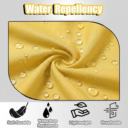 TOSHE Waist Apron 3 Pockets Waterdrop Resistant Cotton Server,Chef,Waitress - color: Yellow