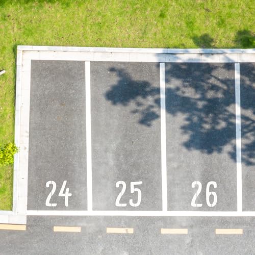 14 Inch Large Symbol and Numbers Stencils, Reusable Templates Interlocking 0-9 Address Number Stencil Kit for Painting on Trash and Recycling Bin, Wood, Wall, Patio, DIY Art Craft Projects - size: 14 inch