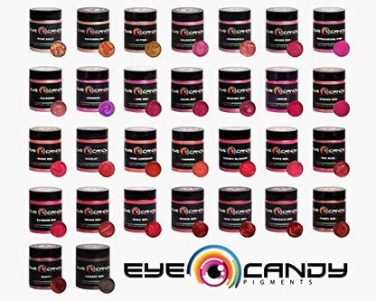 Eye Candy Pigments Premium Red Mica Powder - Kyoto Red (50gr) - for Epoxy, Resin, Soap, Paint, Woodworking, Acrylic Pouring, Bath Bombs, Fishing Lures - DIY Arts and Crafts Additive - color: Kyoto Red