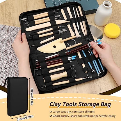 Clay Tools Kit, Pottery Tools, Polymer Clay Tools, Clay Sculpting Tools
