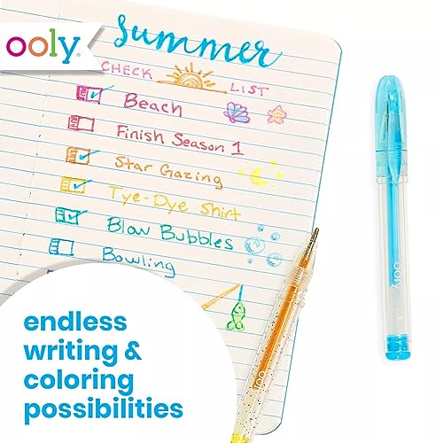 Ooly Scented Mini Doodlers Gel Pens, Set of 20 | Ages 3+, Glitter, Neon, and Pastel Scented Mini Pens for Kids and Adults, Fun Art and Stationery Supplies, Great Gift Idea - style: Glitter, Neon & Pastel Mini Pens